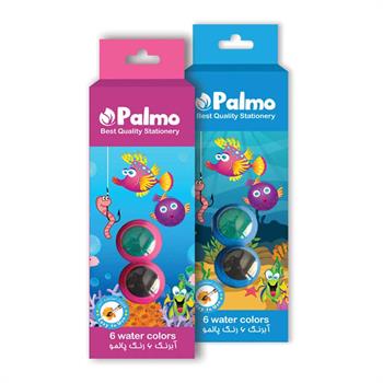 آبرنگ 6 رنگ پالمو