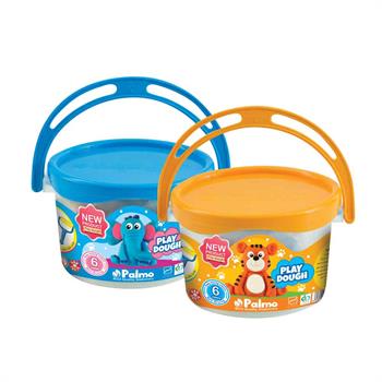 خمیر سطلی 6 رنگ پالمو 