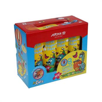 رنگ انگشتی 8 رنگ تیوپی آریا کد 7014