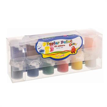  گواش 12رنگ پیوسته بزرگ طلقی کد 4016